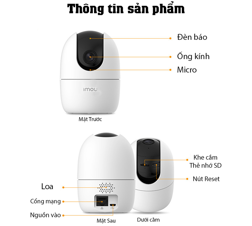 CAMERA IP WIFI IMOU IPC-A42P-L